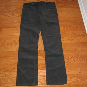 Pre Owned Men's Gap Black Cotton Straight Fit Corduroys Size 31/32